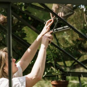 Drivhus Royal Well Spire 3,7m² Olivengrå