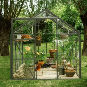 Drivhus Royal Well Spire 6,0m²  Olivengrå