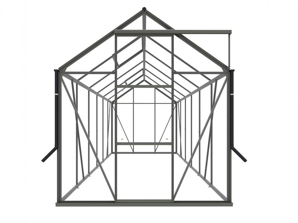 Drivhus Royal Well | Spire 7,2m²  | Olivengrå - Bilde 6