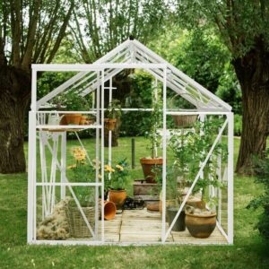 Drivhus Spire 3,7m² Hvit