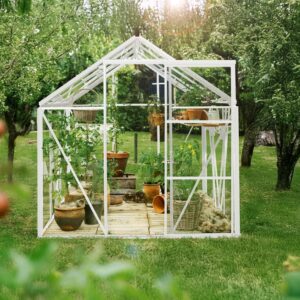 Drivhus Spire 3,7m² Hvit