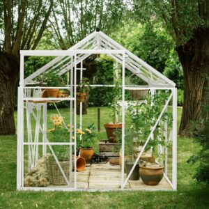 Drivhus Royal Well Spire 4,8m²  Hvit