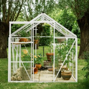 Drivhus Royal Well Spire 7,2m²  Hvit