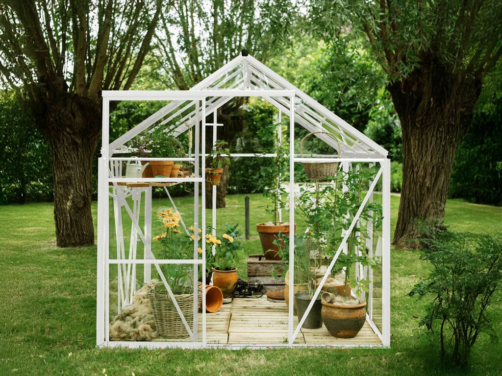 Drivhus Royal Well | Spire 7,2m²  | Hvit - Bilde 1