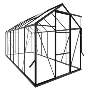 Drivhus Royal well Spire 7,2m² Sort