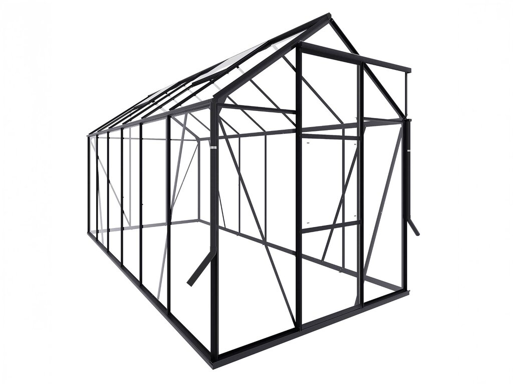 Drivhus Royal well | Spire 7,2m² | Sort - Bilde 3