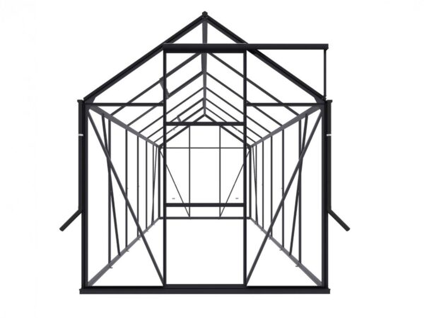 Drivhus Royal well | Spire 7,2m² | Sort