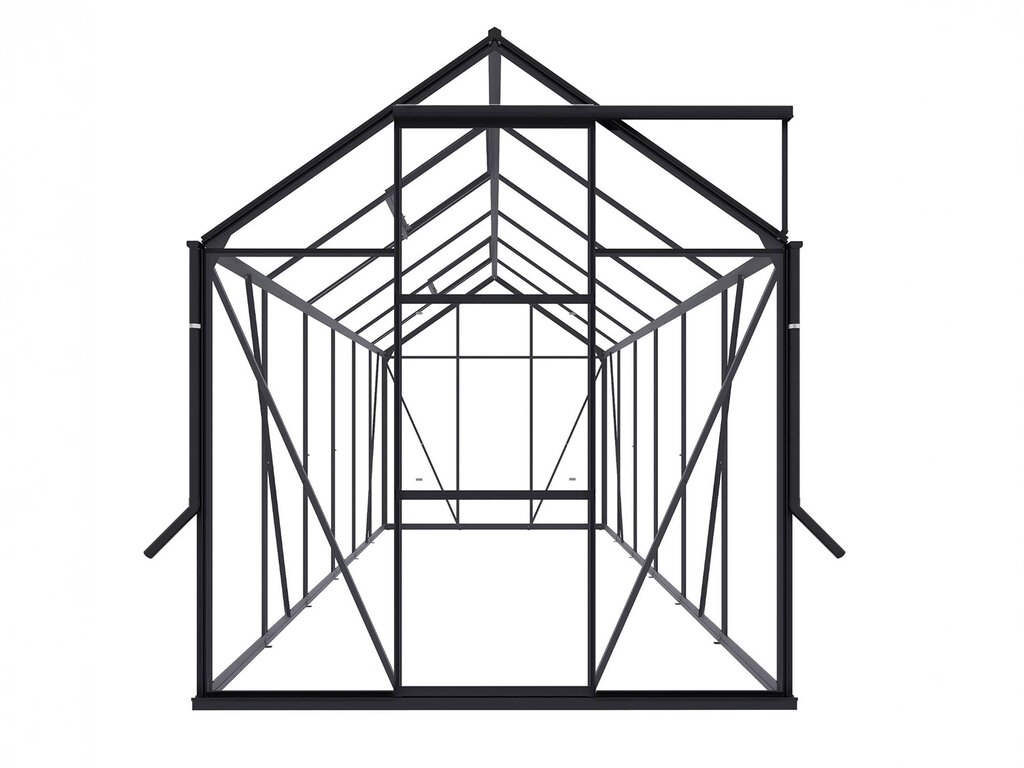 Drivhus Royal well | Spire 7,2m² | Sort - Bilde 4