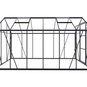 Drivhus Royal well Spire 7,2m² Sort