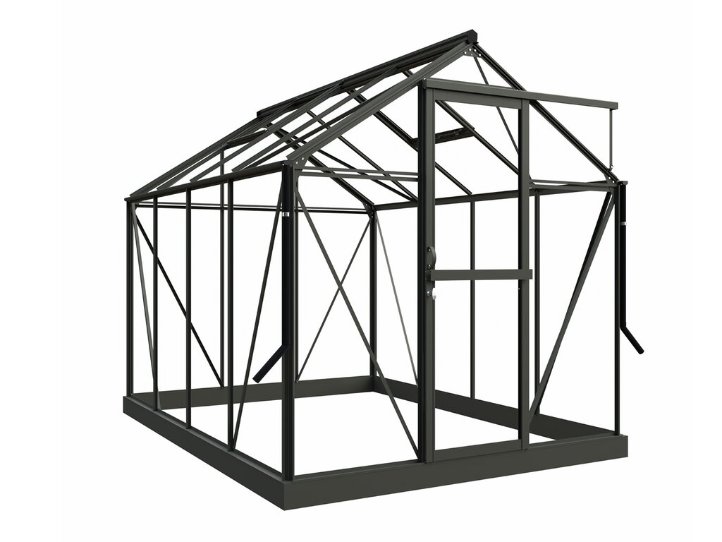 Drivhus Royal well | Solstuen 4,5m² | Olivengrå - Bilde 4