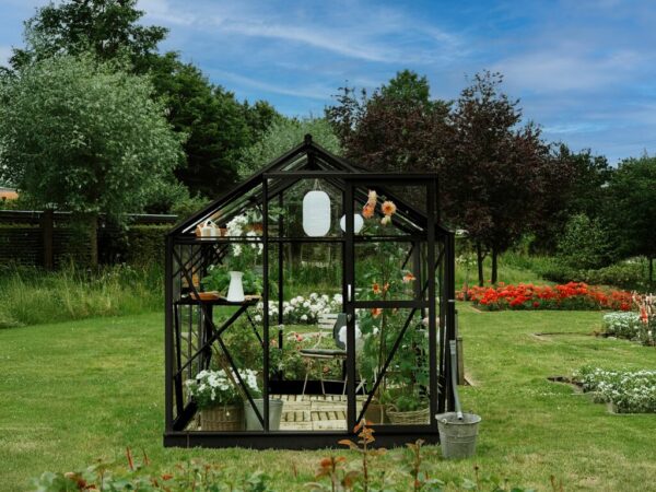 Drivhus Royal Well | Solstuen 6,1m² | Sort