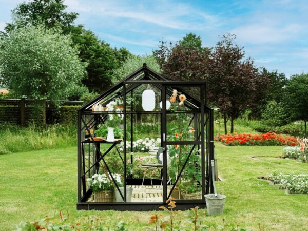 Drivhus Royal Well | Solstuen 4,5m² | Sort