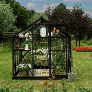 Large_08718215760979_A1N0 (Nettside) Drivhus Royal Well Solstuen 7,5m² Sort