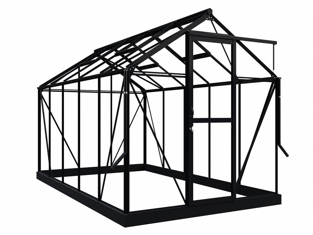 Drivhus Royal Well | Solstuen 7,5m² | Sort - Bilde 7