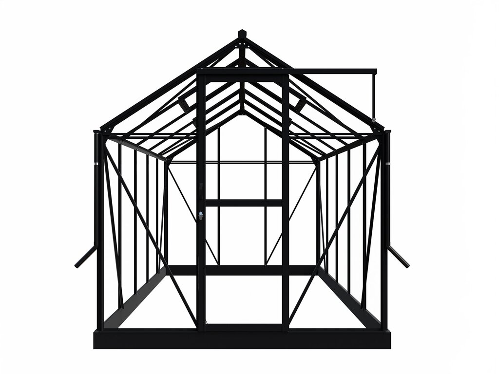 Drivhus Royal Well | Solstuen 7,5m² | Sort - Bilde 8