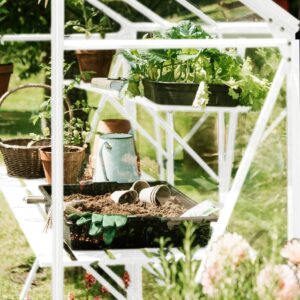 Drivhus Spire 3,7m² Hvit