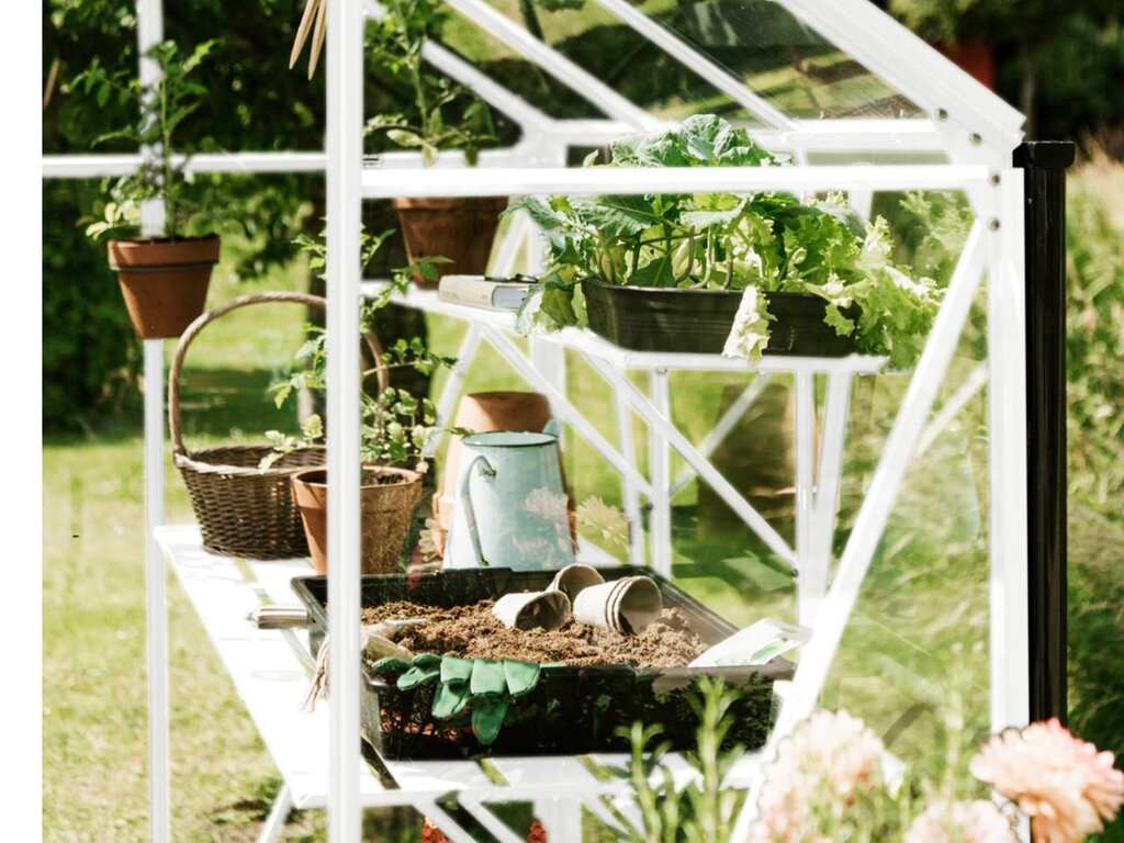 Drivhusbenk | Spire | 123cm | Hvit - Bilde 4