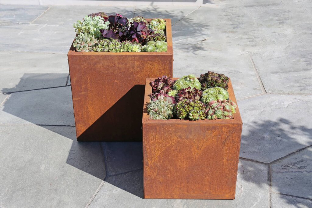 Blomsterkasse | Rust | 40x40cm - Bilde 3