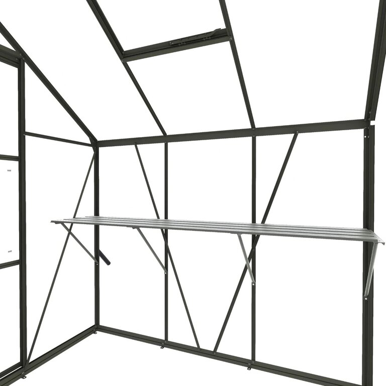 Drivhusbenk | Spire | 123cm + 184cm | Olivengrå - Bilde 5