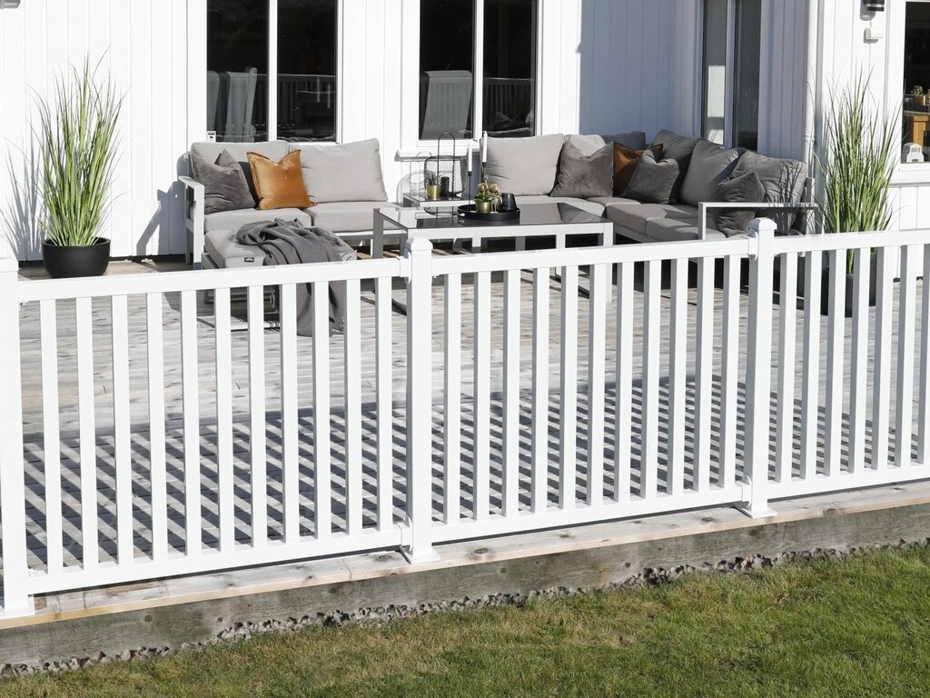 Rekkverk aluminium | hvit - Bilde 1