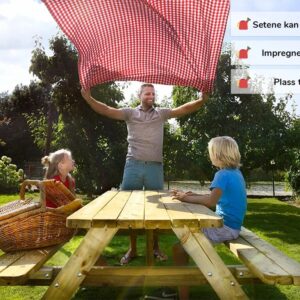 Large_1400-1400_Benk info Piknikbord med benk |177 x 155cm