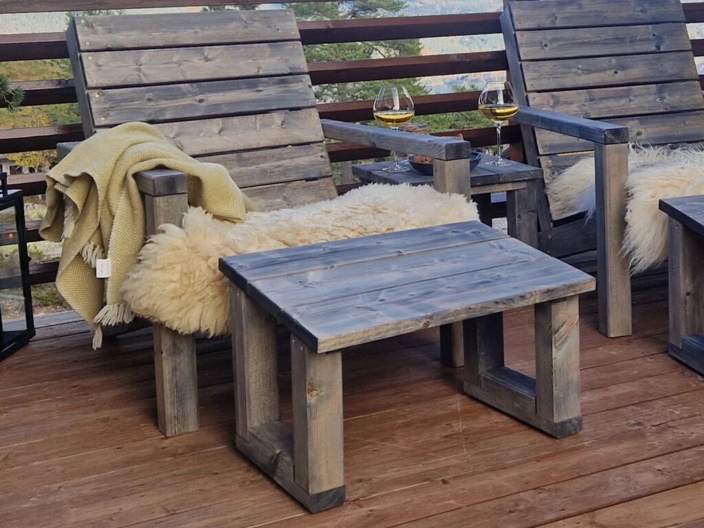 Fjelltopp fotskammel impregnert grå - Bilde 3