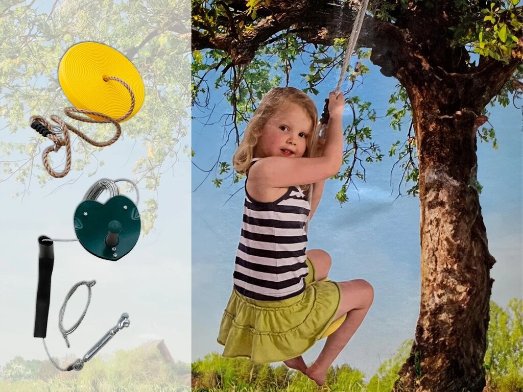 Zipline 30m med huske - Bilde 3