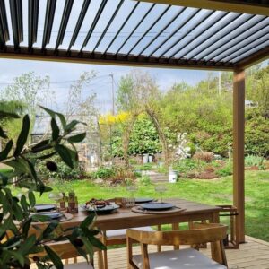 Large_1400-1400_Stemning under eik pergola Pergola | Sørøya | 3x3m | Eikelakkert