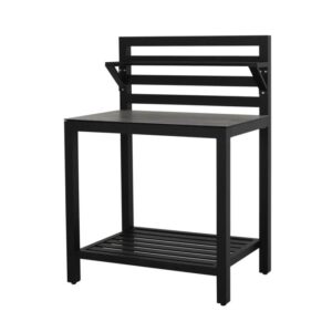 Holly utekjøkken m/benkeplate og rygg | sort