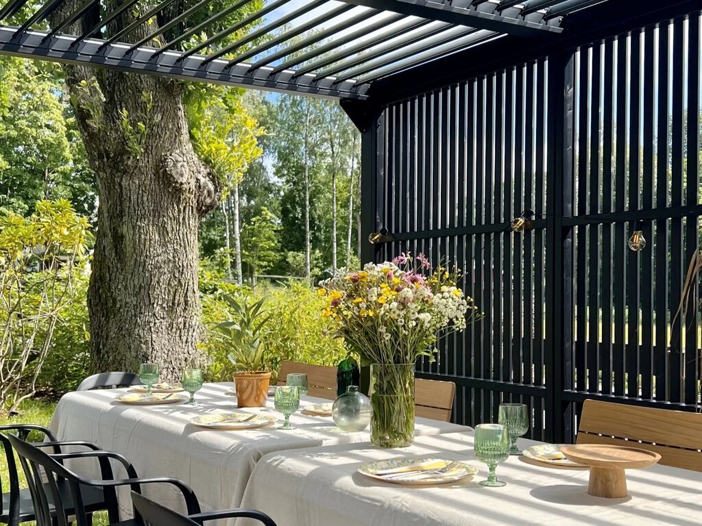 Pergola Spilevegg | Sørøya | 135×218 | sort - Bilde 2