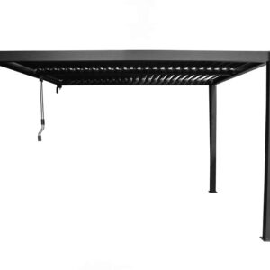 Pergola veggmontert høy | Sørøya | 3x3m sort