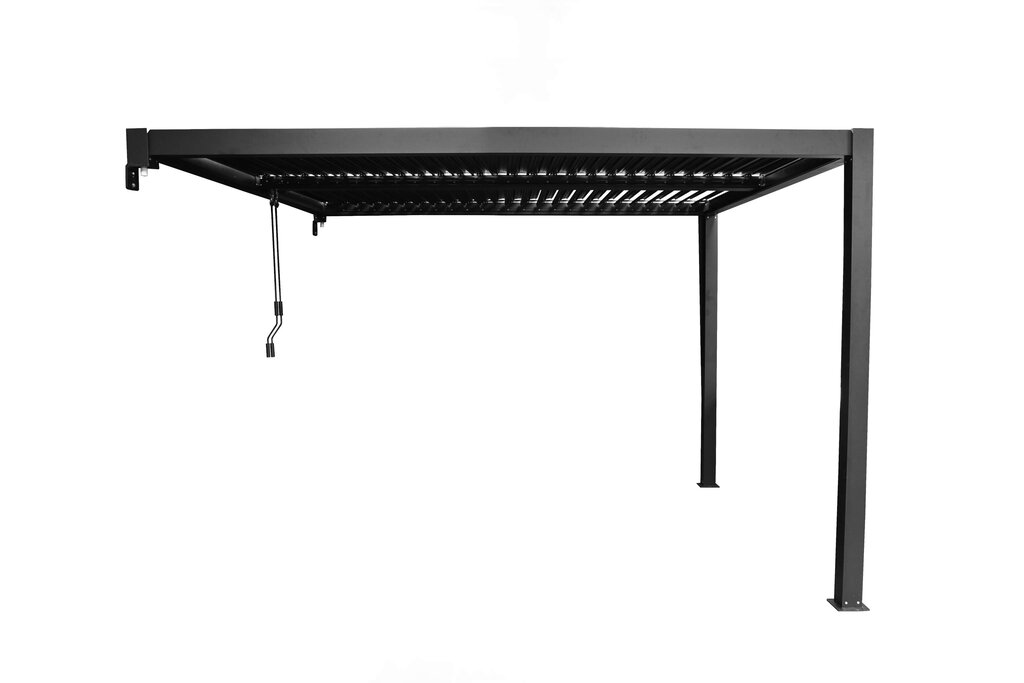 Pergola veggmontert | Sørøya | 3x3m sort - Bilde 5