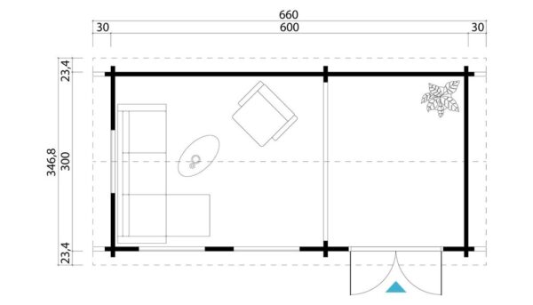 Anneks | Birkeland | 18m²