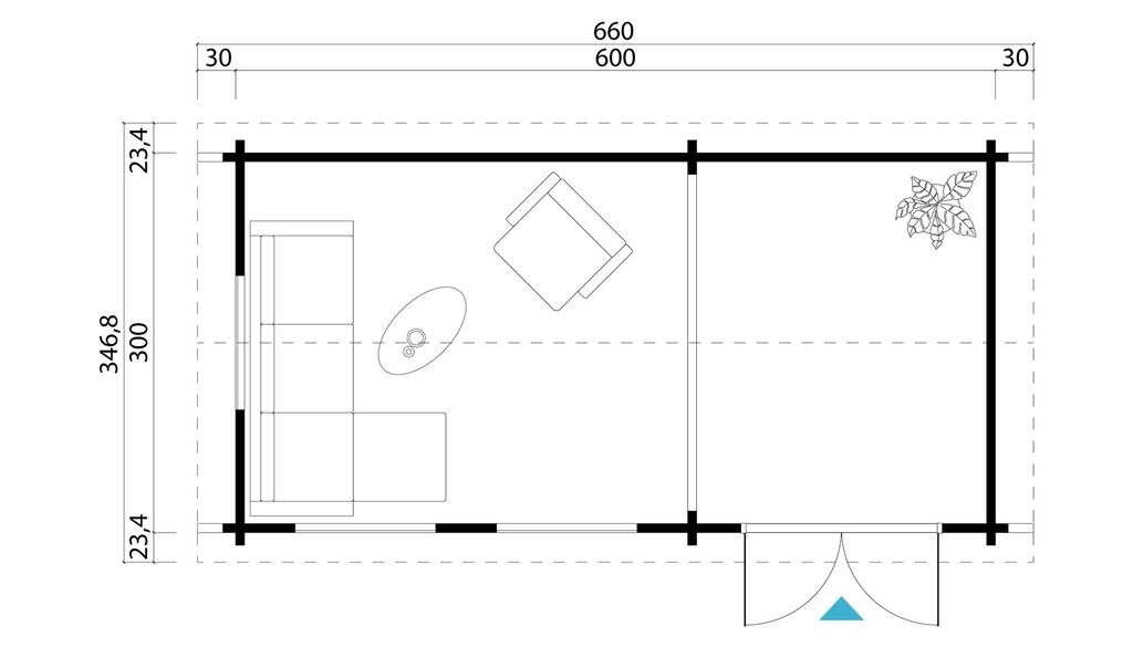 Anneks | Birkeland | 18m² - Bilde 3