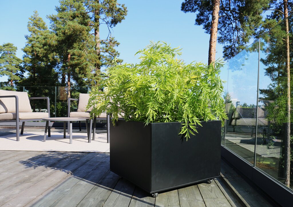 Plantekasse | Sort | 60 x 60 cm - Bilde 1