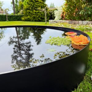 Vannspeil sort 70 cm