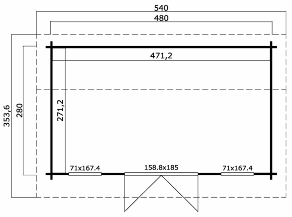 Anneks/bod | Moss 1 | 10,5m²