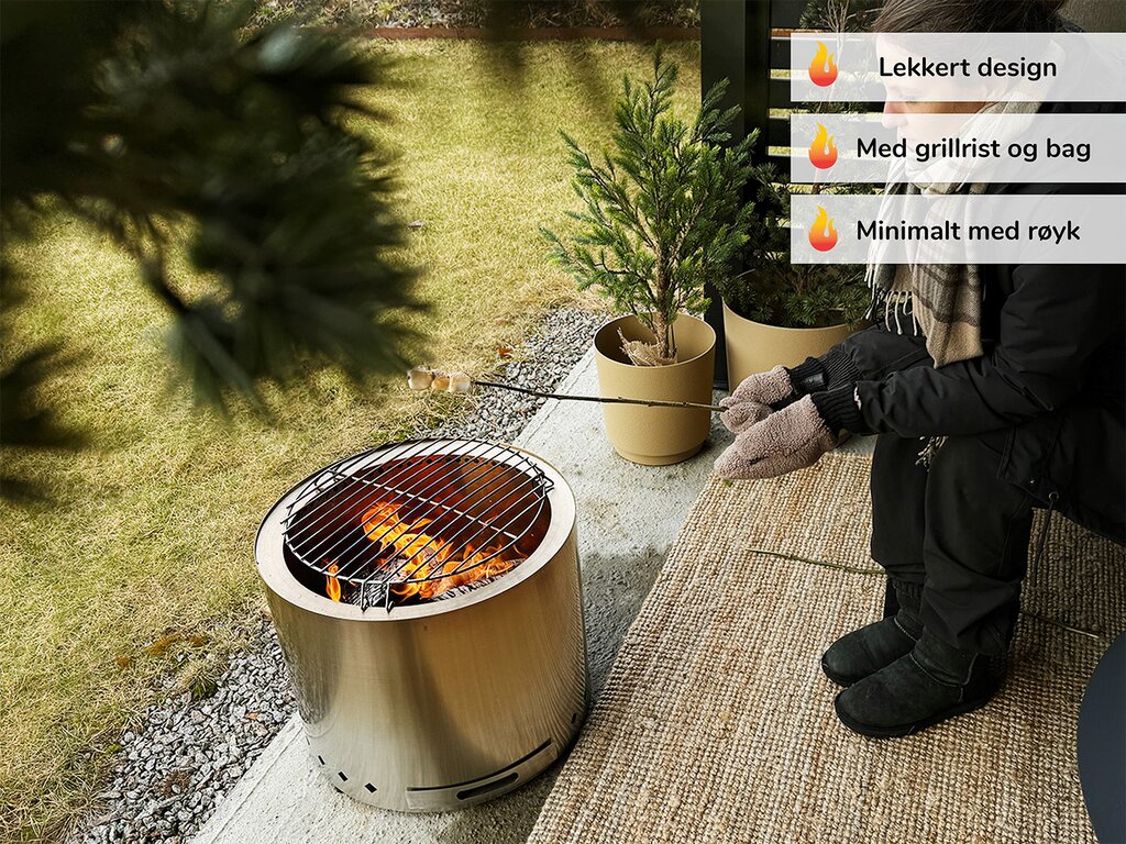 Smokeless bålpanne m/trekk stål - Bilde 3