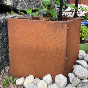 Blomsterkasse Rust 40x40cm