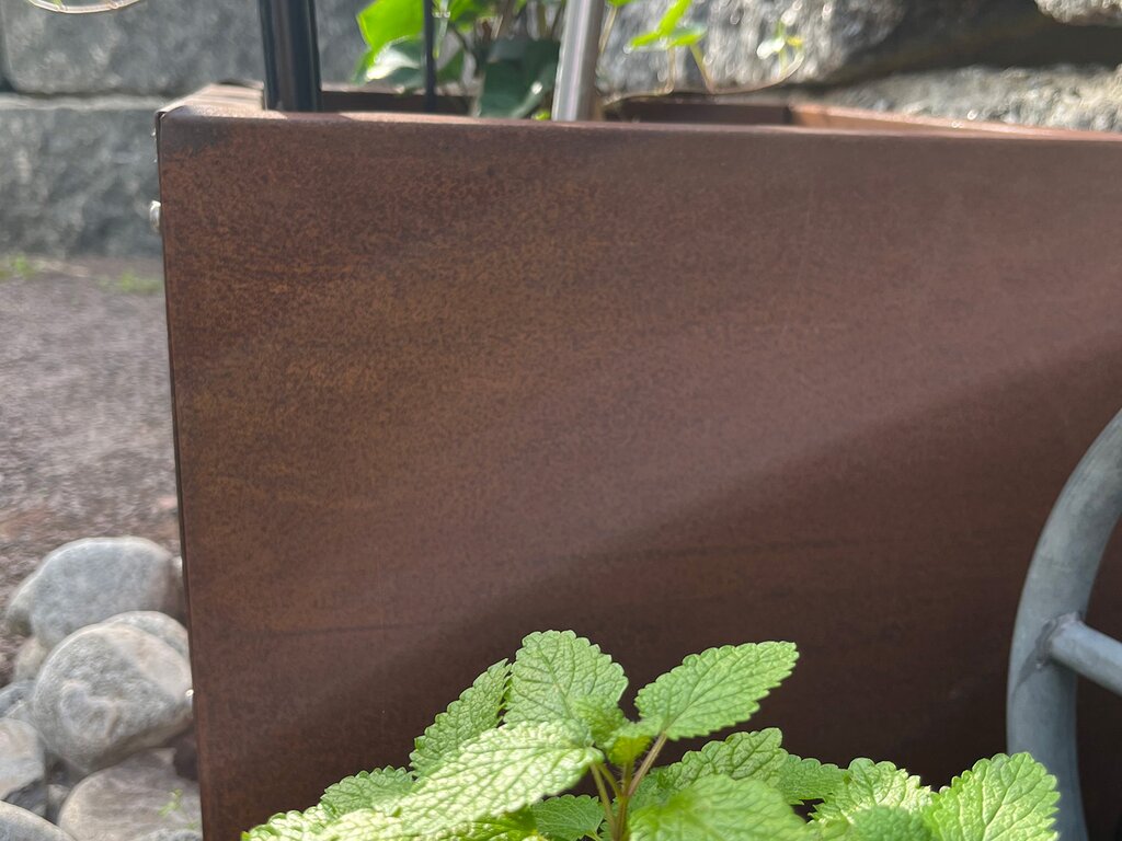 Blomsterkasse | Rust | 40x40cm - Bilde 2