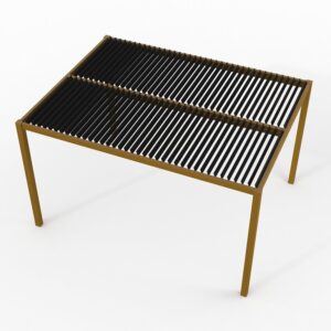 Large_Eikelakkert pergola fra topp Pergola | Sørøya | 3x3m | Eikelakkert