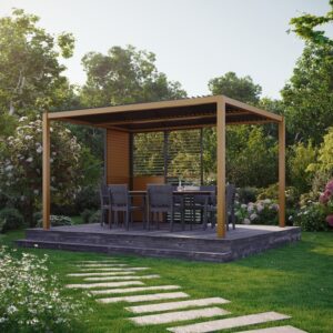 Large_Eikelakkert pergola high res Pergola | Sørøya | 3x3m | Eikelakkert