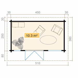 Large_Fredrikstad fjell plantegning Anneks | Fredrikstad Fjell 11,2m²