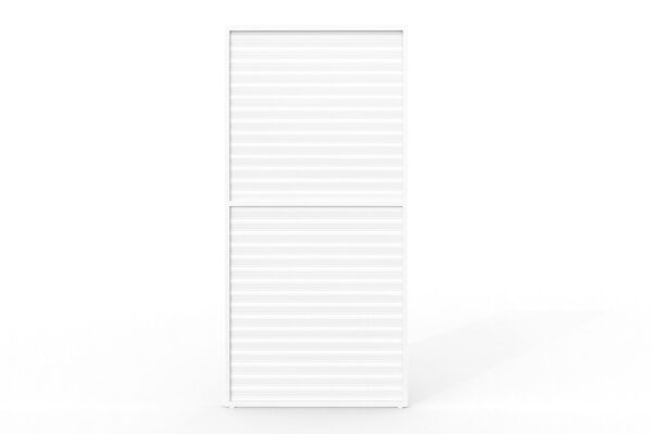 Large_Hvit pergola lamellvegg med lukkede lameller Pergola Lamellvegg |123x218 | hvit