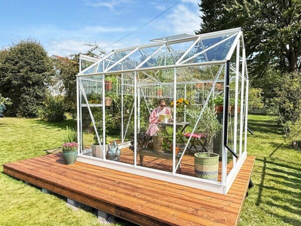 Drivhus Royal Well | Solstuen 6,1m² | Hvit