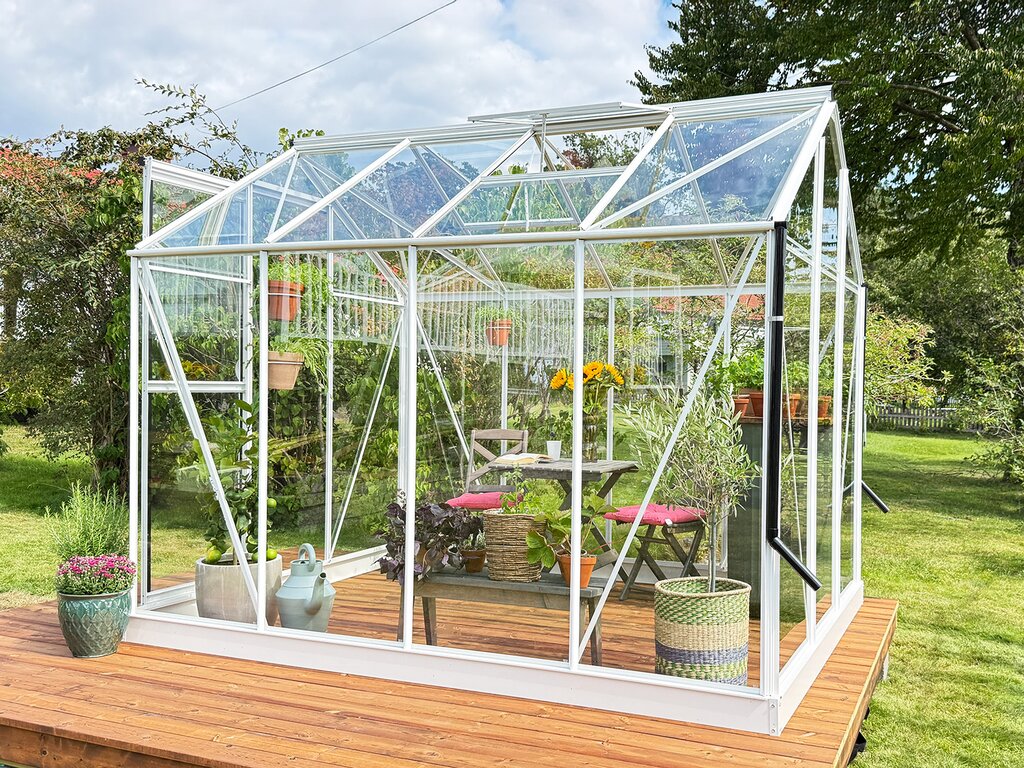 Drivhus Royal Well | Solstuen 6,1m² | Hvit - Bilde 1