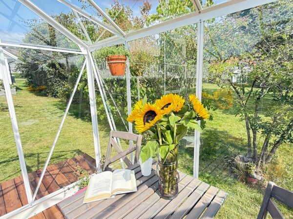 Drivhus Royal Well | Solstuen 6,1m² | Hvit