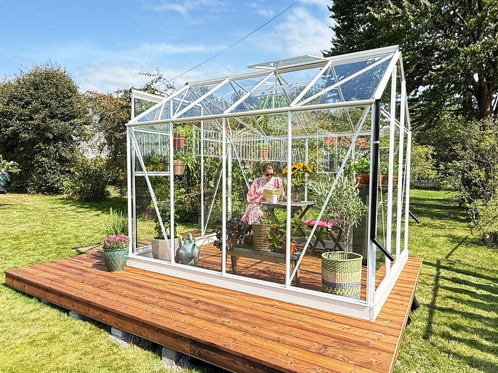 Fundament til et drivhus