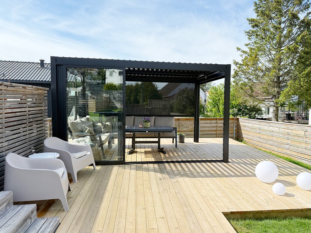 Pergola | Sørøya | 3x4m sort - Bilde 1