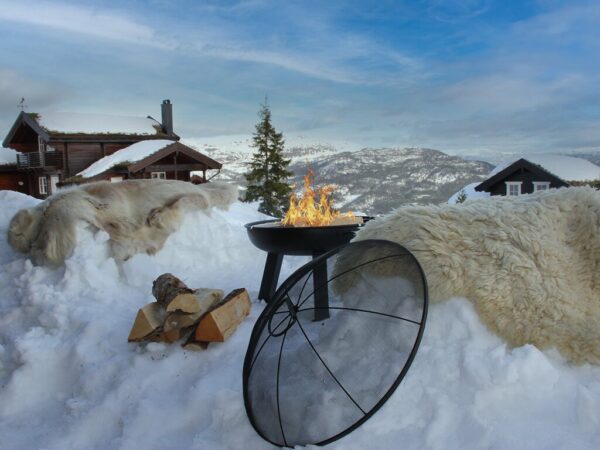 Large_IMG_6069 Bålpanne Stål D56cm m/ grillrist og gnistfanger